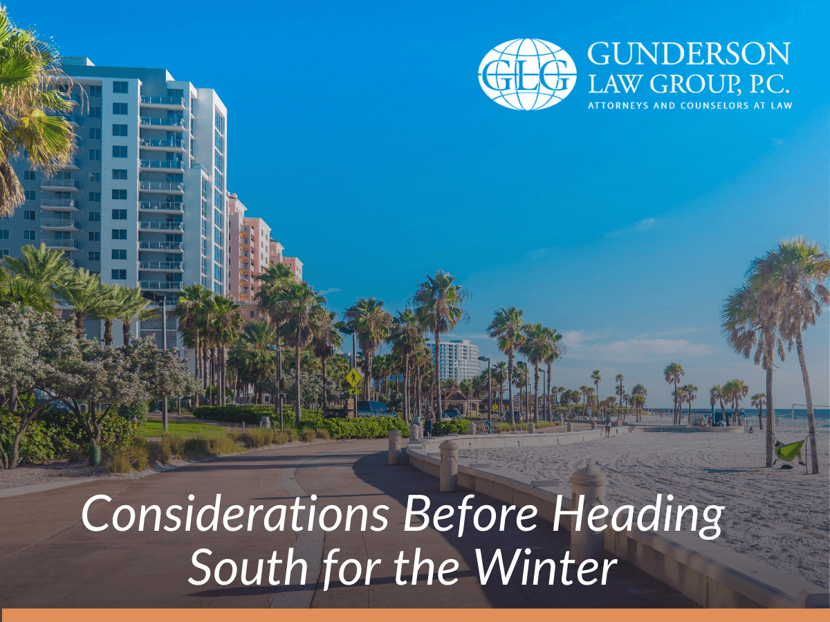Considerations Before Heading South for the Winter