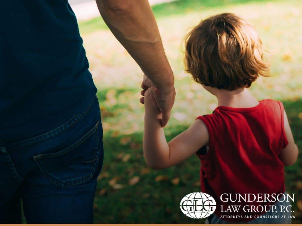A child and his guardian, chosen with the tips of Gunderson Law blog