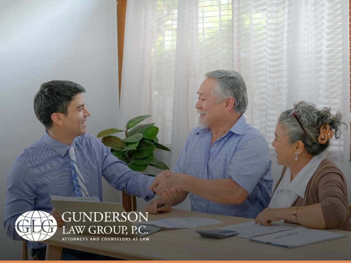 A couple successfully choosing their fiduciary for a estate plan in Arizona.