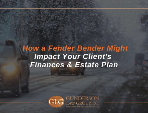 How a Fender Bender Might Impact Your Client’s Finances & Estate Plan