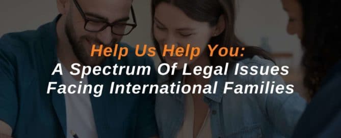 Immigration lawyer with a family