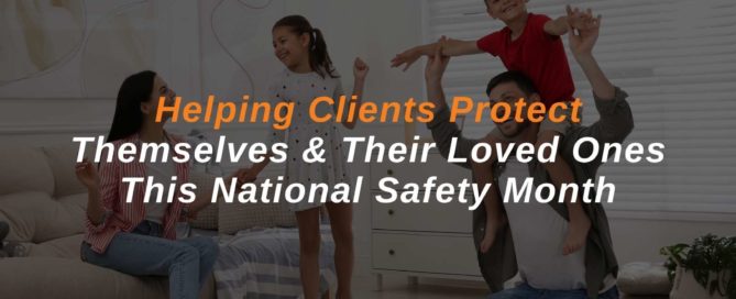 Happy and safe family on national safety month