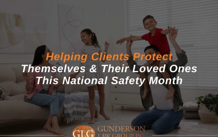 Happy and safe family on national safety month