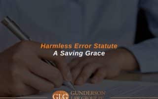 Harmless Error Statute — A Saving Grace