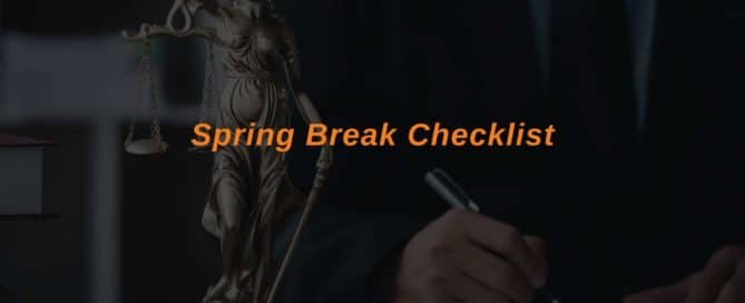 Spring Break Checklist