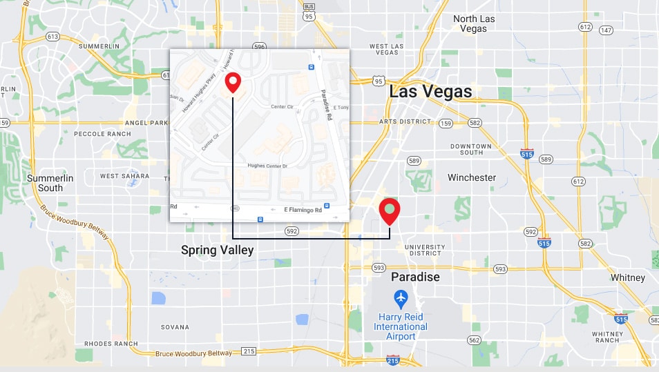 Find Our Estate Planning Law Office Location In The Las Vegas Map