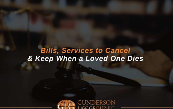 Bills, Services to Cancel & Keep When a Loved One Dies 