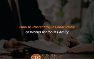 Arizona estate planning attorney reviewing intellectual property documents with a client